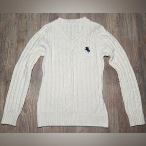 SHEIN Cream Women’s Ribbed Knit Sweater